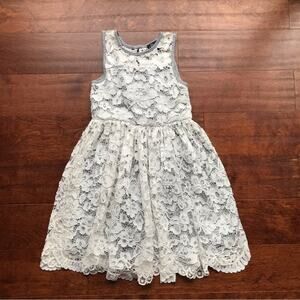 Pink & Violet Lace and Jersey Knit Dress, Size 6X